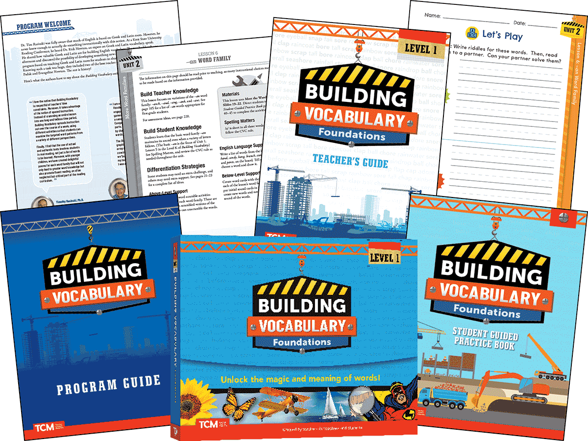 Building Vocabulary: Level 1: 15 SGPB Complete Kit
