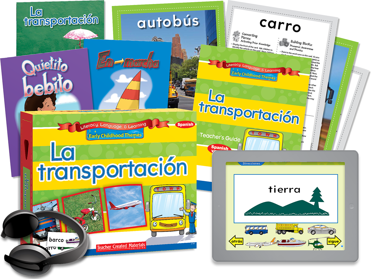 Early Childhood Themes: La transportación (Transportation) Kit (Spanish Version)
