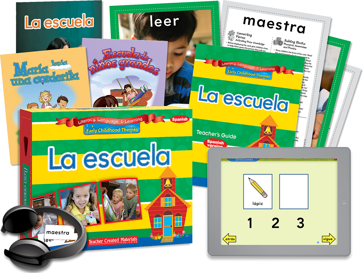 Early Childhood Themes: La escuela (School) Kit (Spanish Version)