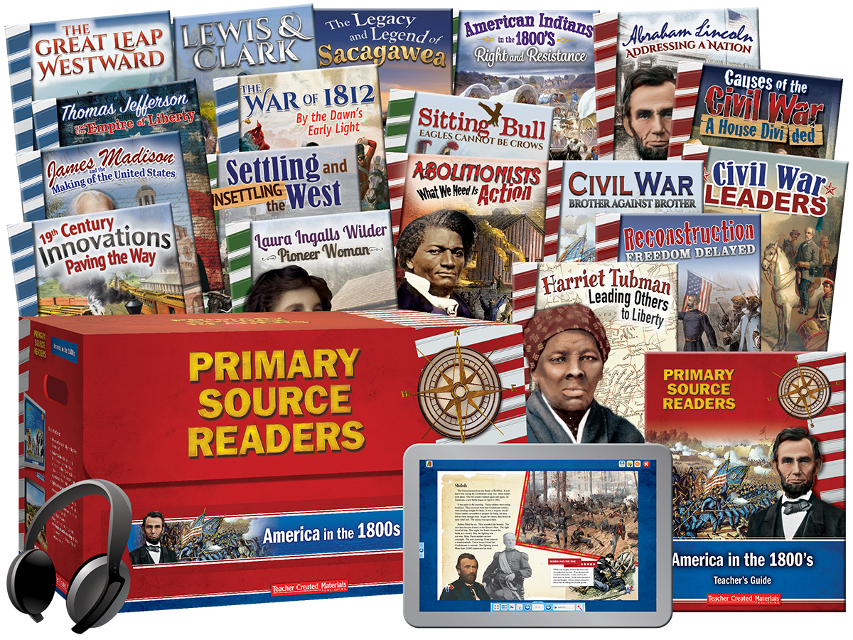 Primary Source Readers: America in the 1800s Kit