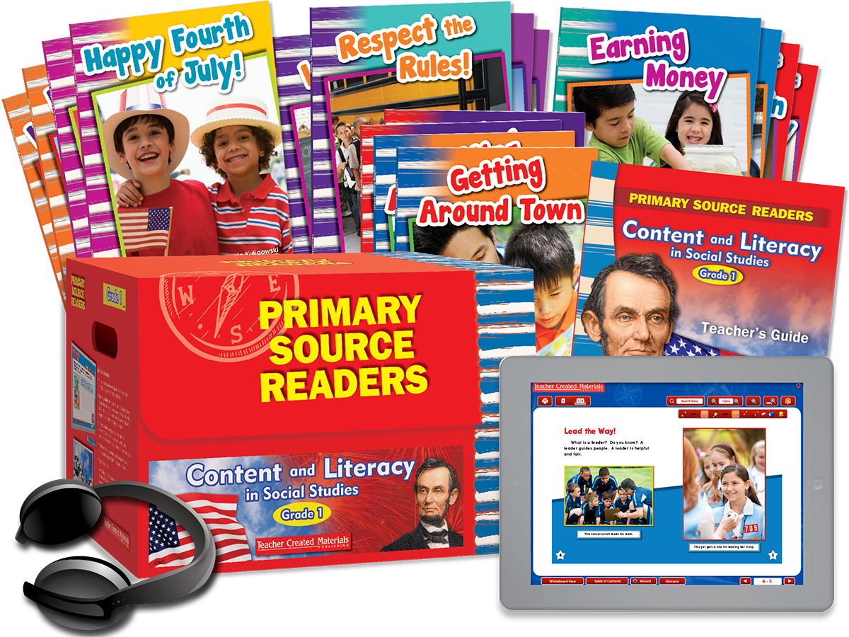 Primary Source Readers Content and Literacy: Grade 1 Kit