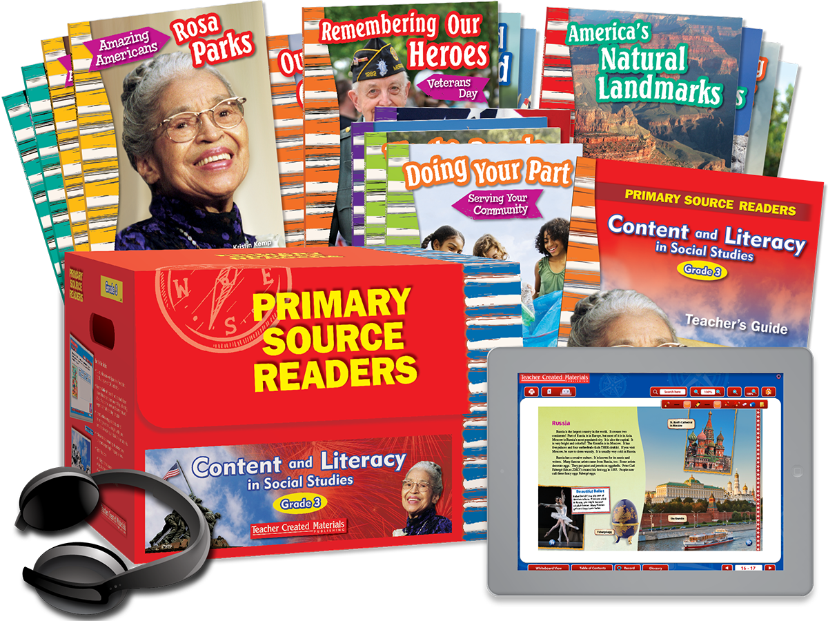 Primary Source Readers Content and Literacy: Grade 3 Kit